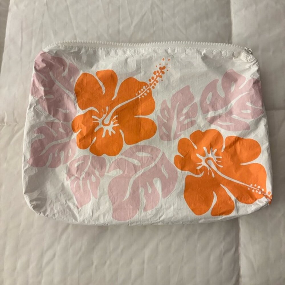 ALOHA Collection Mid Floral Print Pouch
